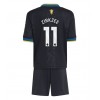 Dječji Nogometni Dres Manchester United Joshua Zirkzee #11 Rezervni 2025-26 Kratak Rukav (+ Kratke hlače)